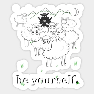 Be yourself Sticker